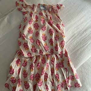 Pink and Yellow Leaf Print set